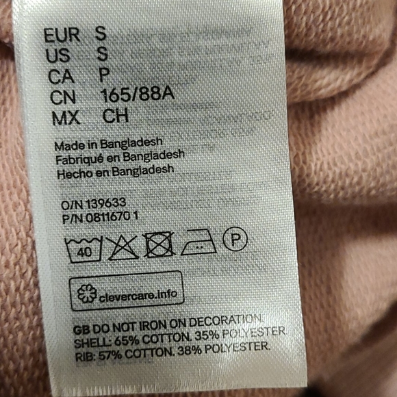 H&M sweater size small in Blush with puffy sleeves - Picture 10 of 10